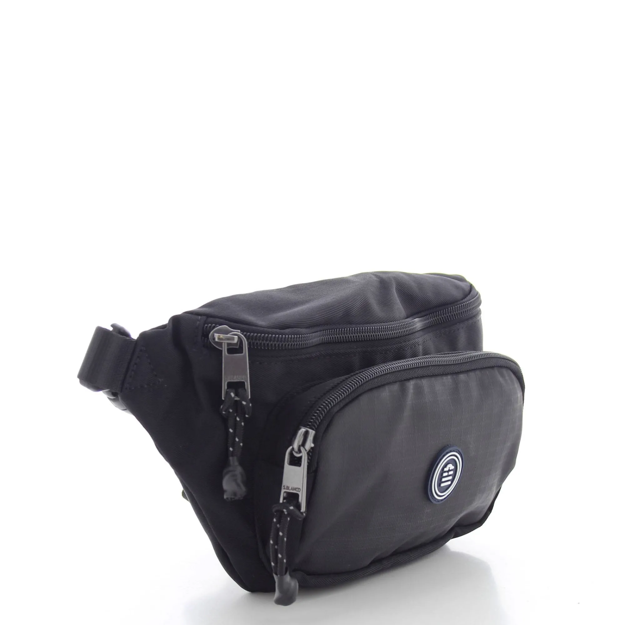 Serge Blanco Sacs Banane*Sac banane zippe Ripper en textile Noir