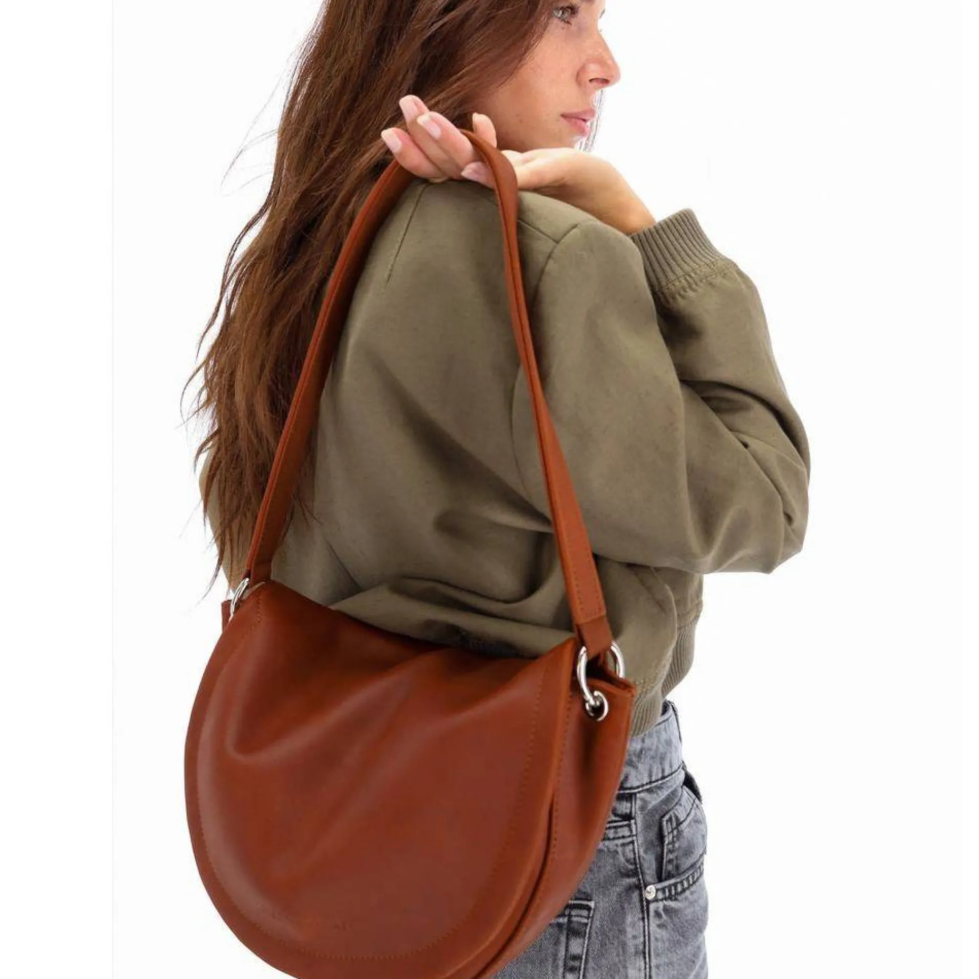 Les Ateliers Foures Sacs Porté Épaule*Sac bandouliere a rabat Compact en cuir Fauve