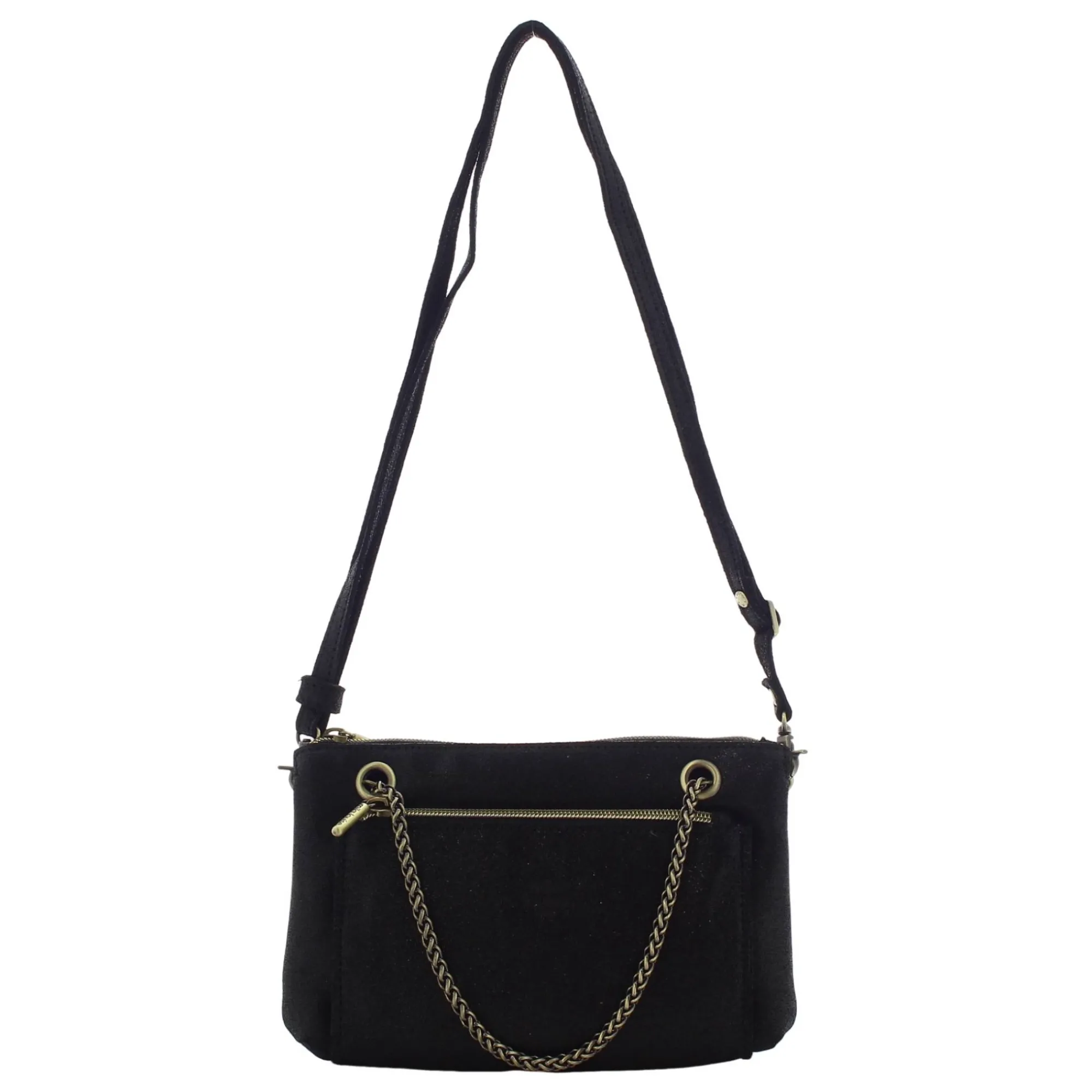 Mila Louise Sacs Bandoulière*Sac bandouliere zippe Palom X cuir Noir