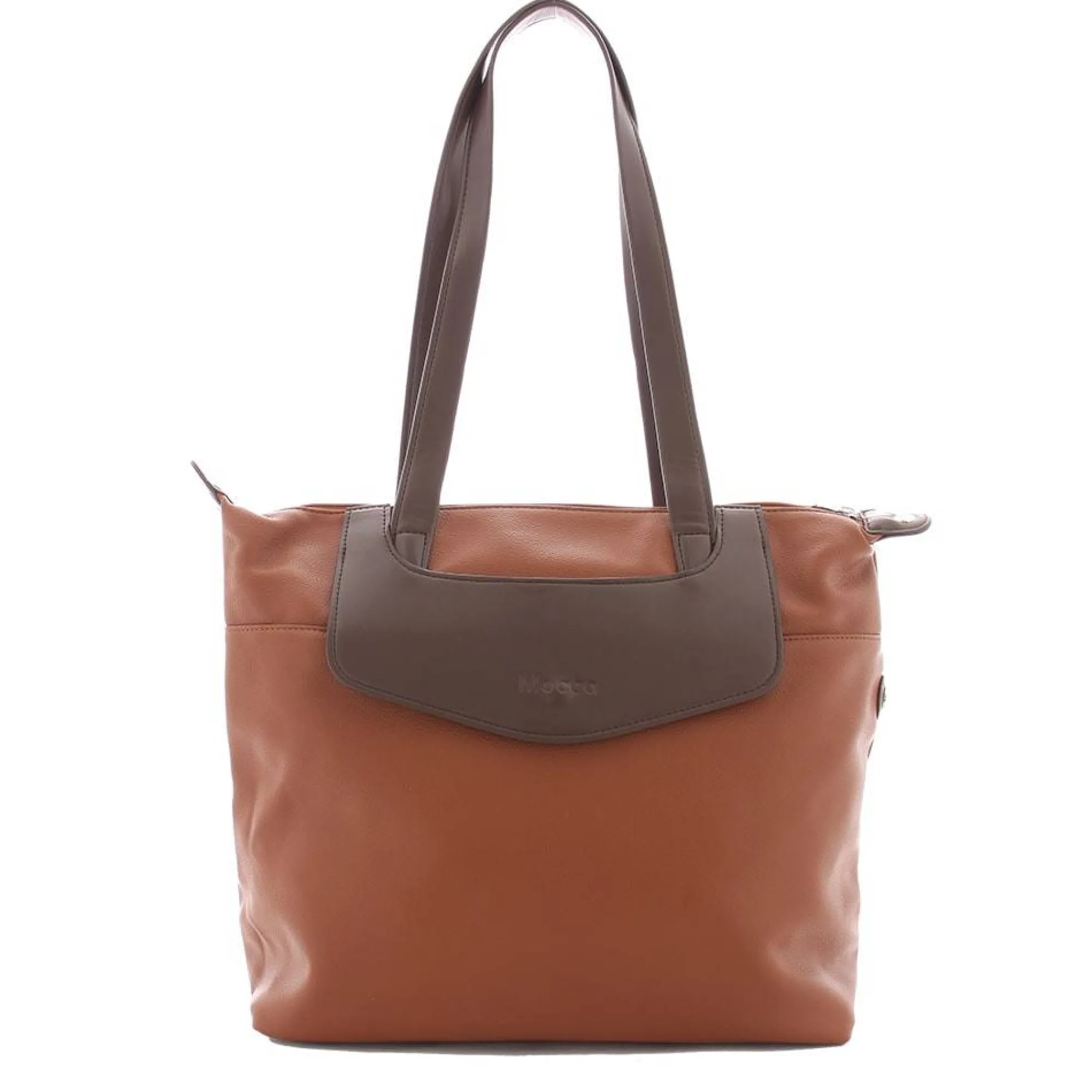 Mocca Sacs Cabas*Sac cabas A4 similicuir avec poche enveloppe Cognac