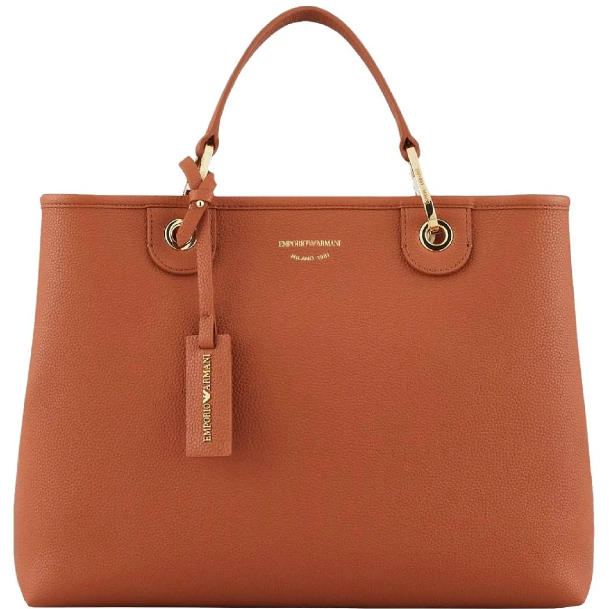 Emporio Armani Sacs À Main*Sac cabas moyen MyEA Bag bijouterie doree Cuir