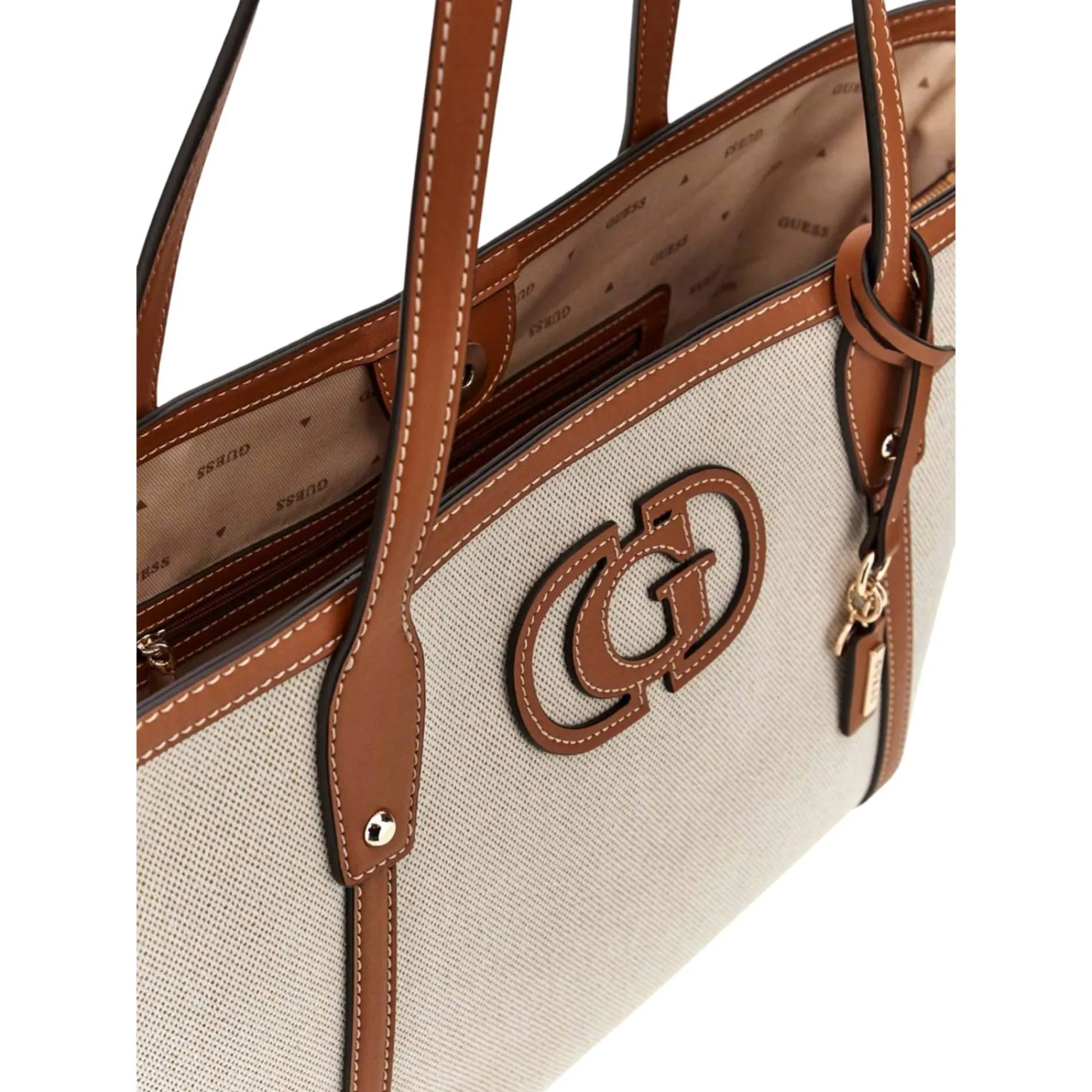 Guess Sacs Porté Épaule*Sac cabas porte epaule Sebina en coton Caramel