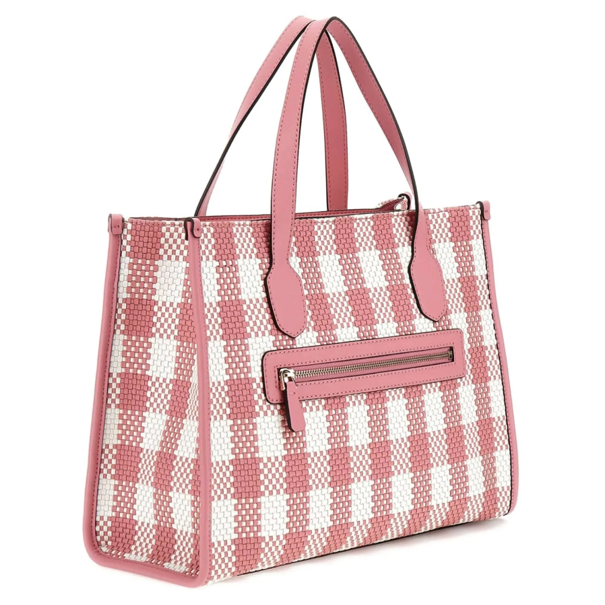 Guess Sacs Cabas | Sacs Porté Épaule*Sac cabas Silvana imprime vichy Rose Multi