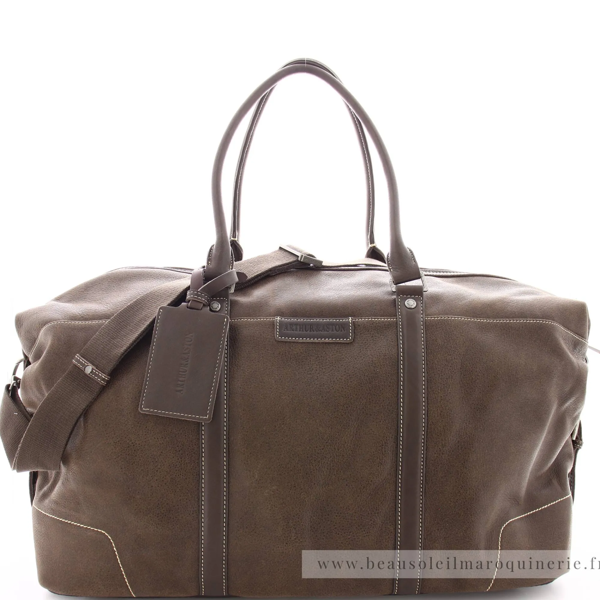 Arthur Aston Sacs Weekend*Sac de voyage Marco cuir Chataigne