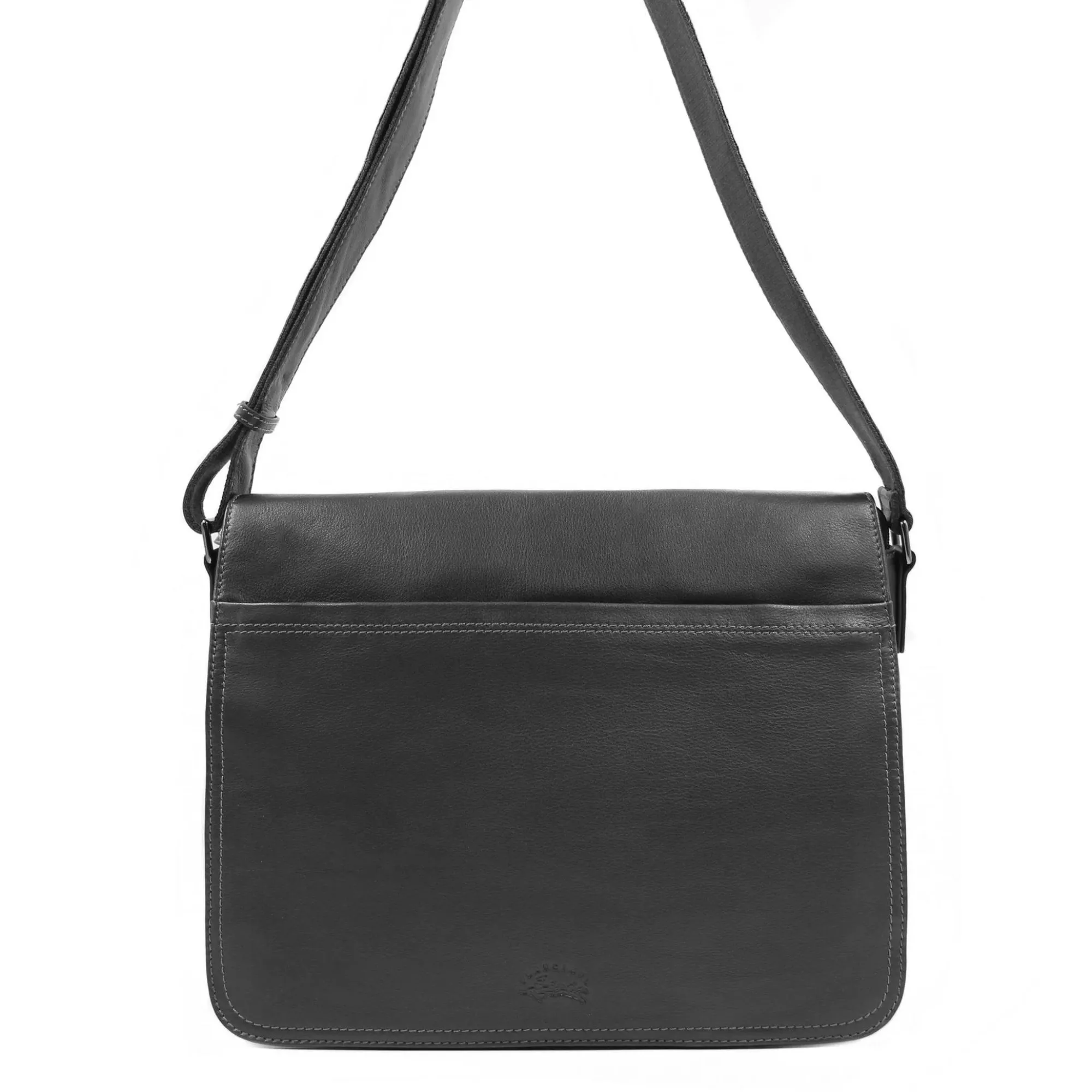 Francinel Sacs Besace*Sac gibeciere Lawton en cuir souple Noir