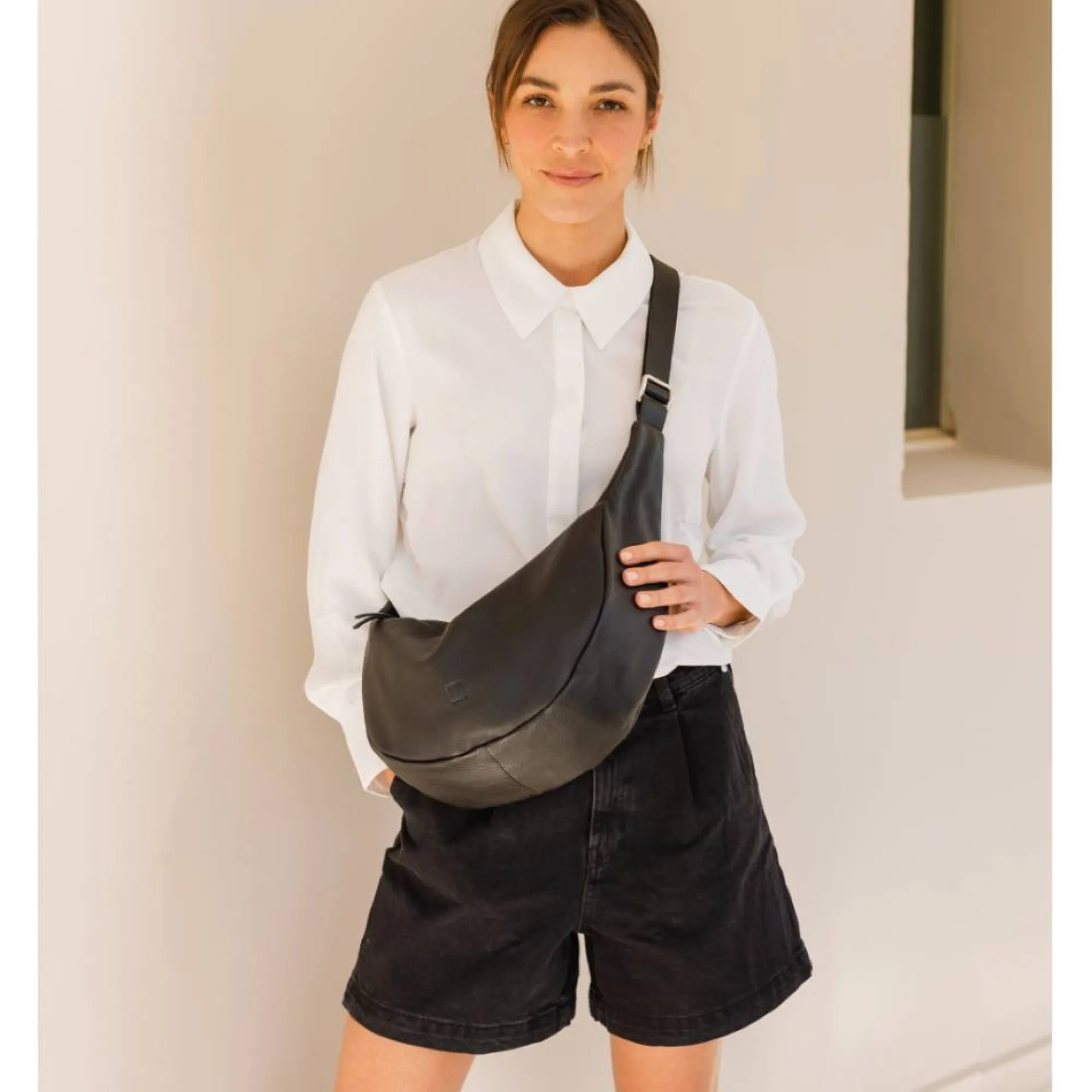 Biba Sacs Bandoulière*Sac hobo Bowie a bandouliere en cuir