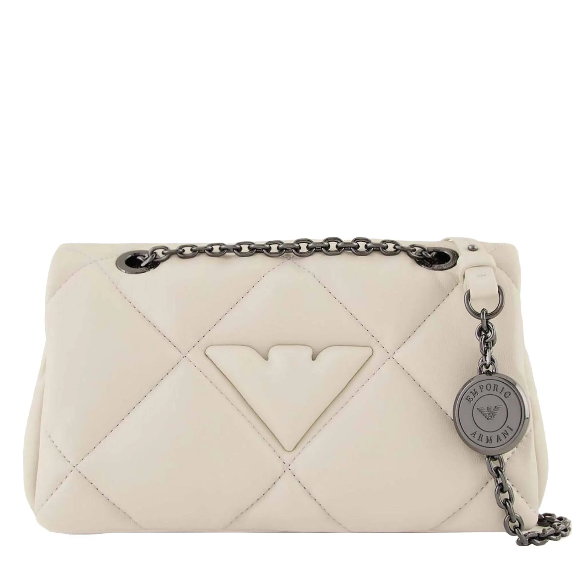 Emporio Armani Sacs Porté Épaule*Sac mini a bandouliere avec rabat matelasse Ivoire