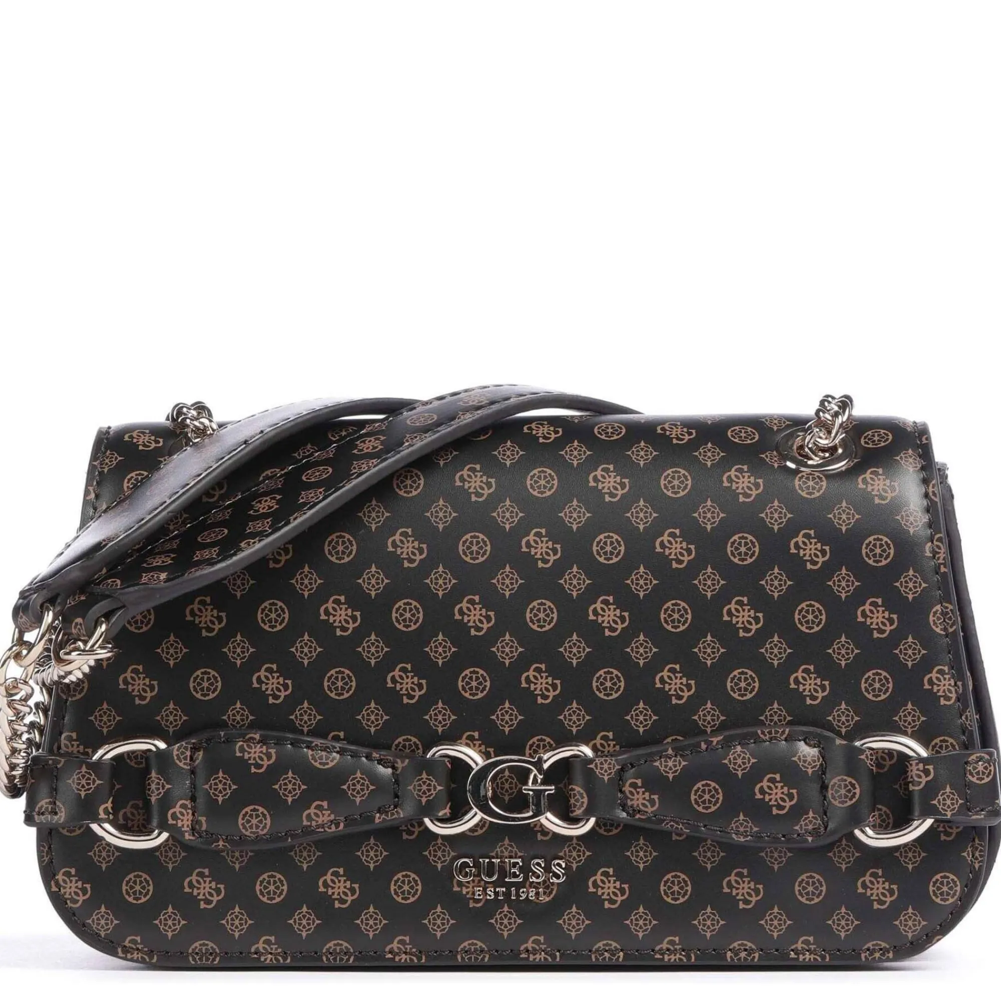 Guess Sacs Porté Épaule | Sacs Bandoulière*Sac porte epaule Arlena motif logo Brun foncé