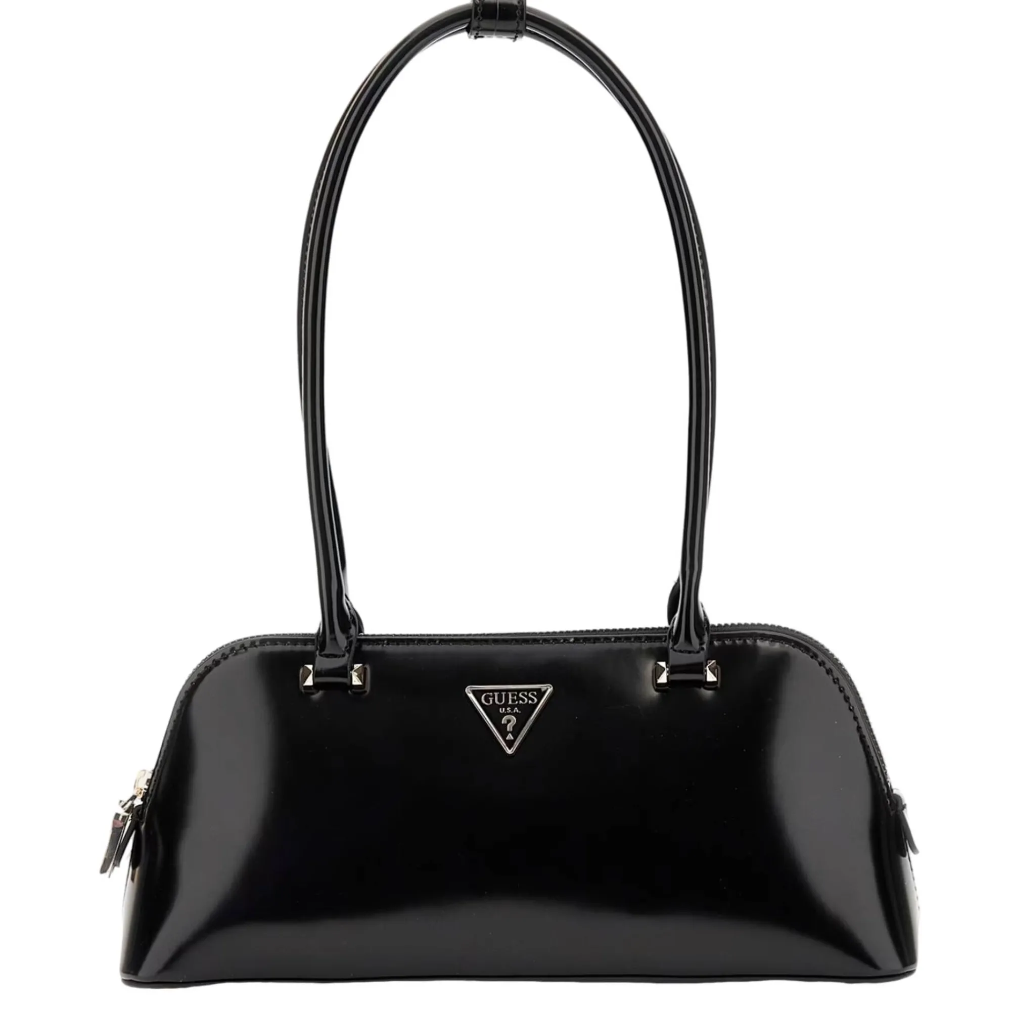 Guess Sacs Porté Épaule*Sac porte epaule Arnela verni longues anses Noir