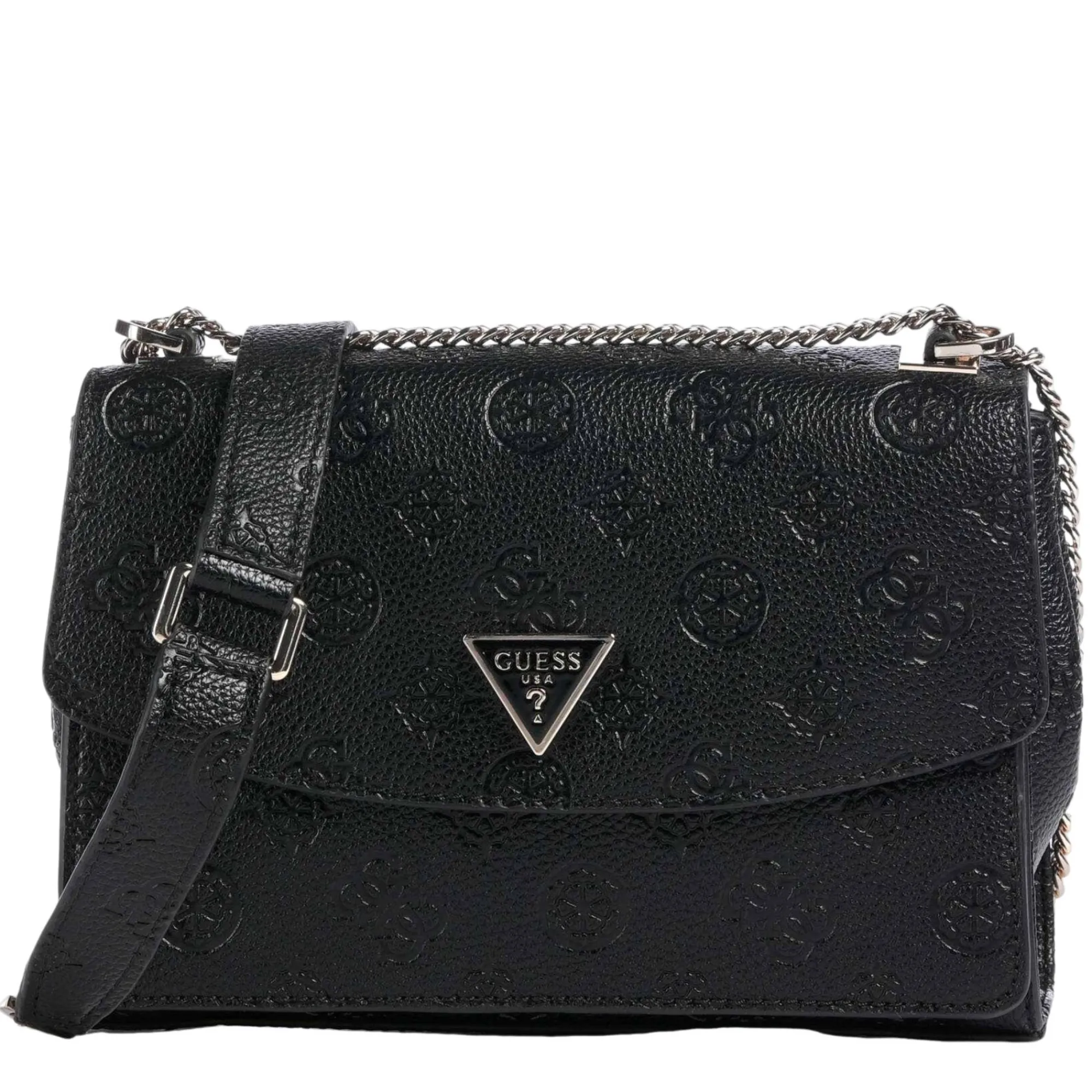 Guess Sacs Porté Épaule*Sac porte epaule Cresidia motif logo Noir