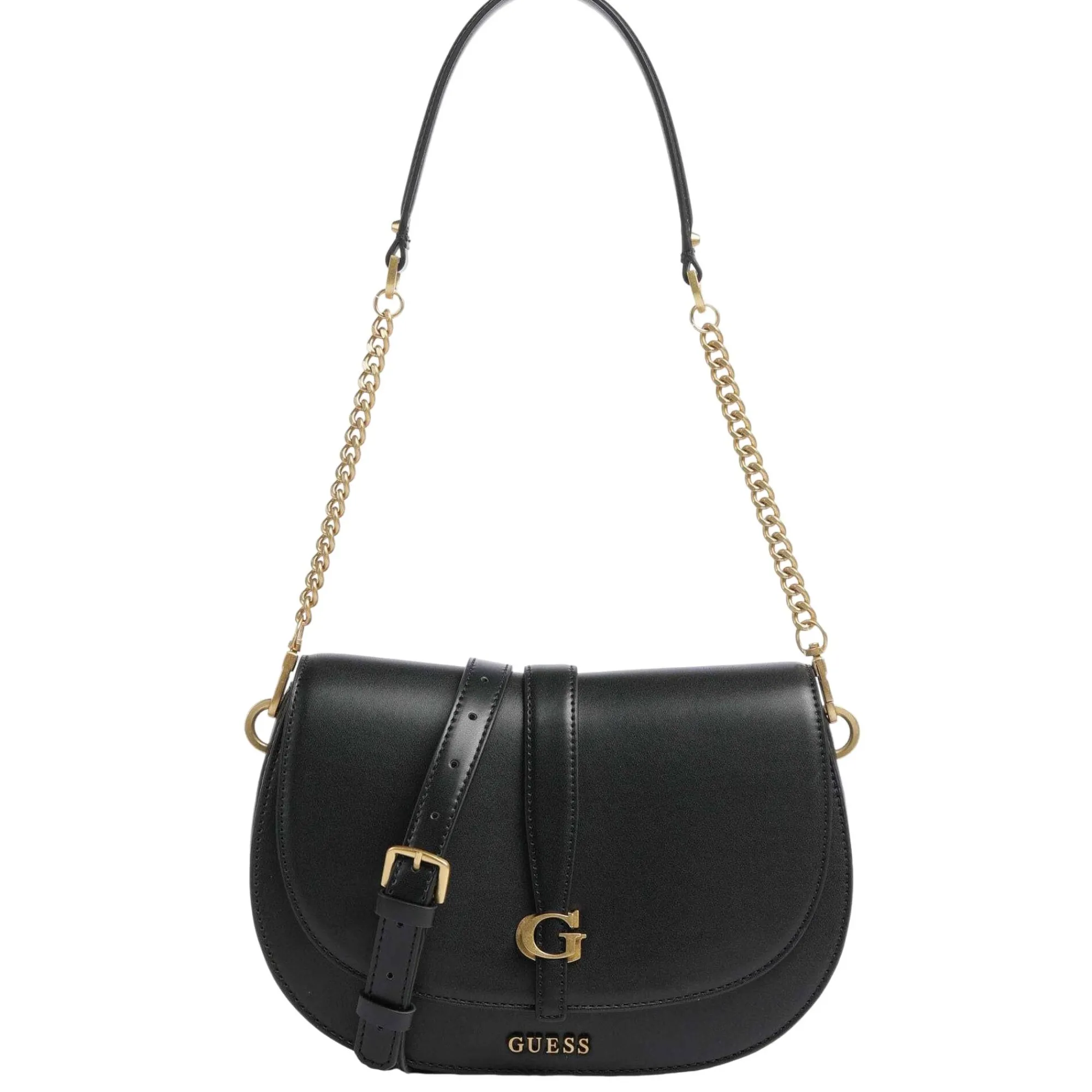 Guess Sacs Porté Épaule*Sac porte epaule effet lisse Kuba Noir