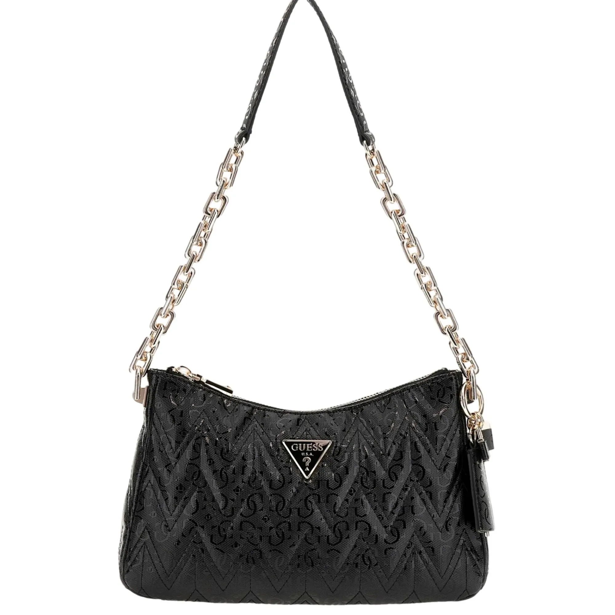 Guess Sacs Porté Épaule*Sac porte epaule imprime logo 4g Adelard Noir