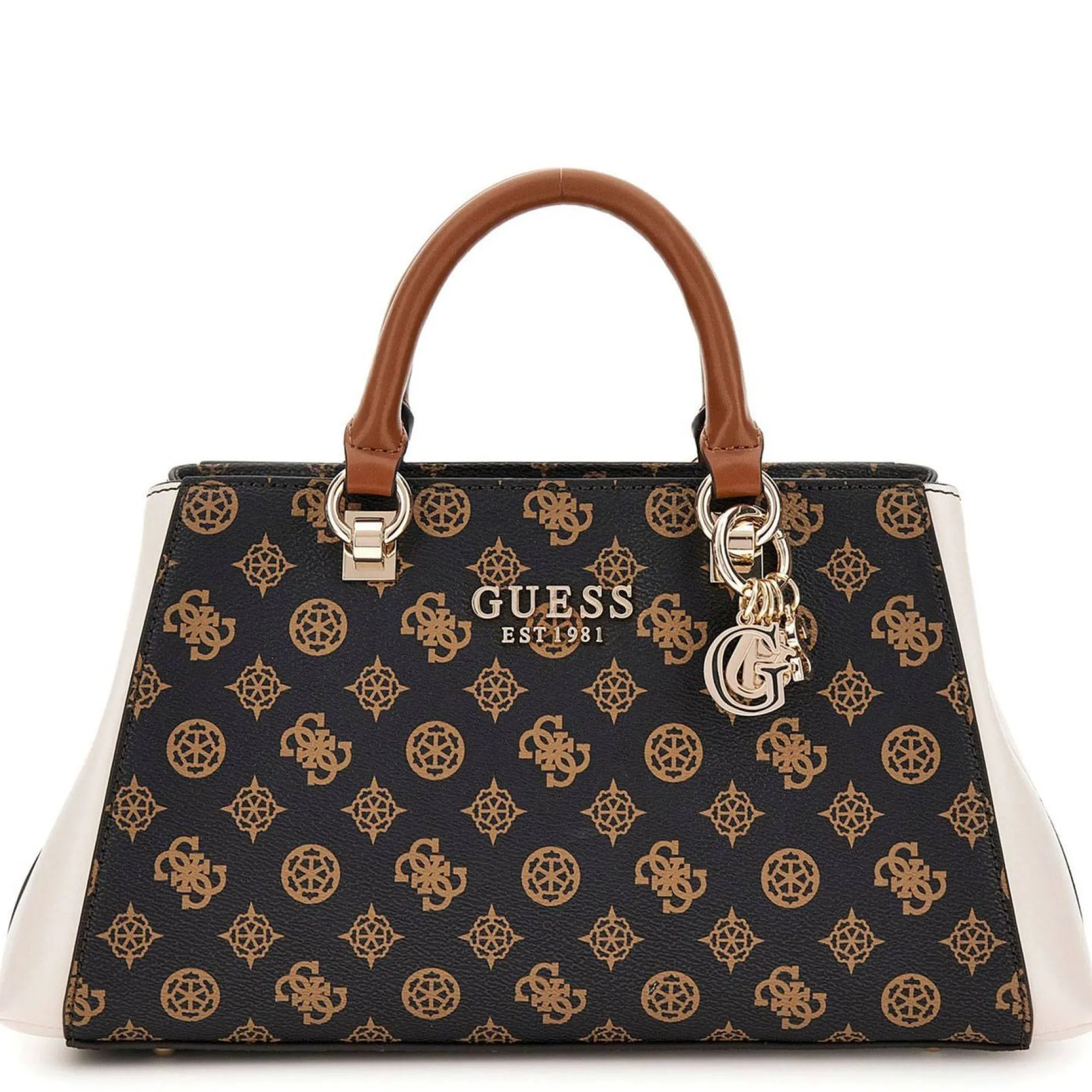 Guess Sacs À Main*Sac porte main Evelune imprime logo Marron multi