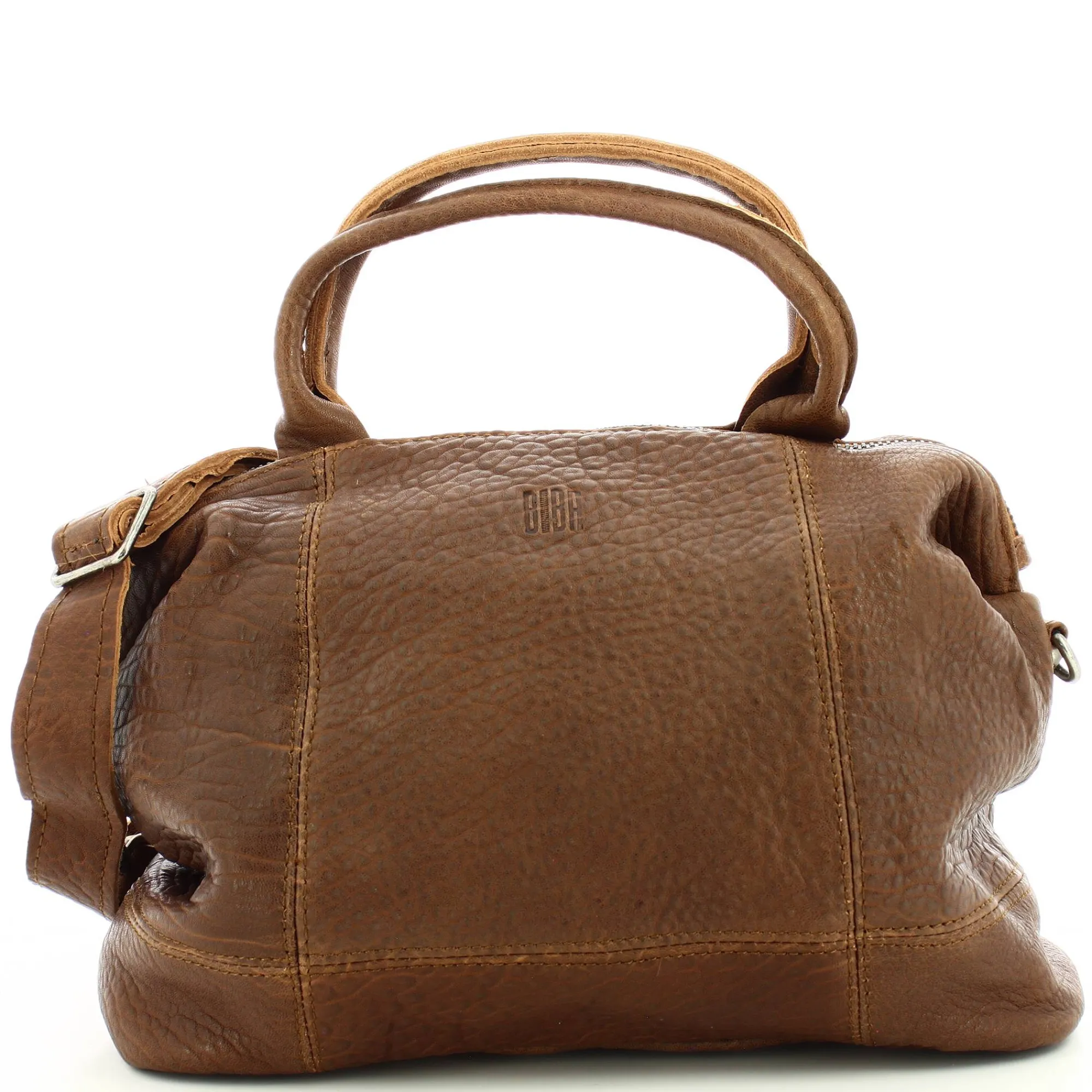 Biba Sacs À Main*Sac porte main Franklin cuir effet bulle Cognac