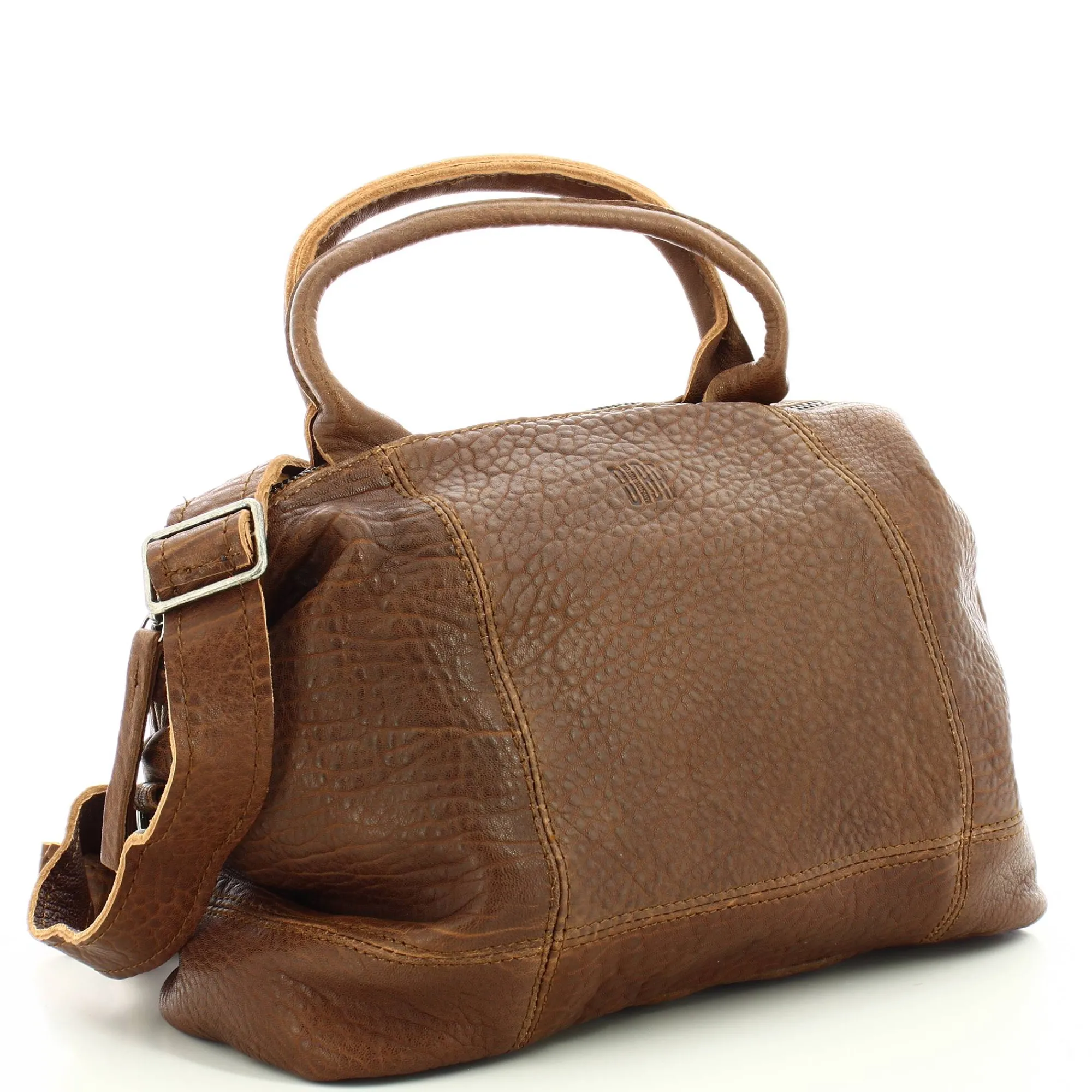 Biba Sacs À Main*Sac porte main Franklin cuir effet bulle Cognac