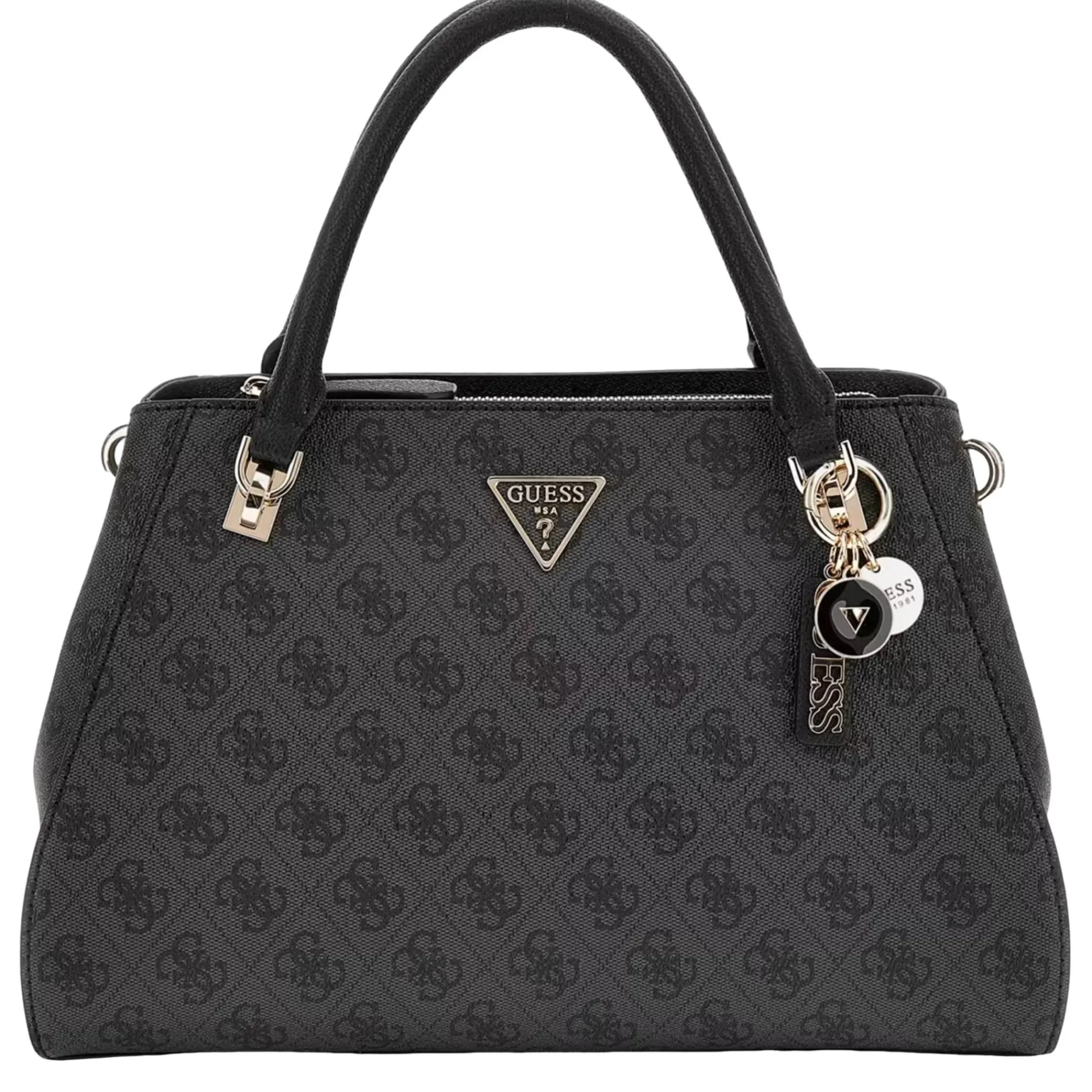 Guess Sacs À Main*Sac porte main imprime logo 4G Noelle Noir