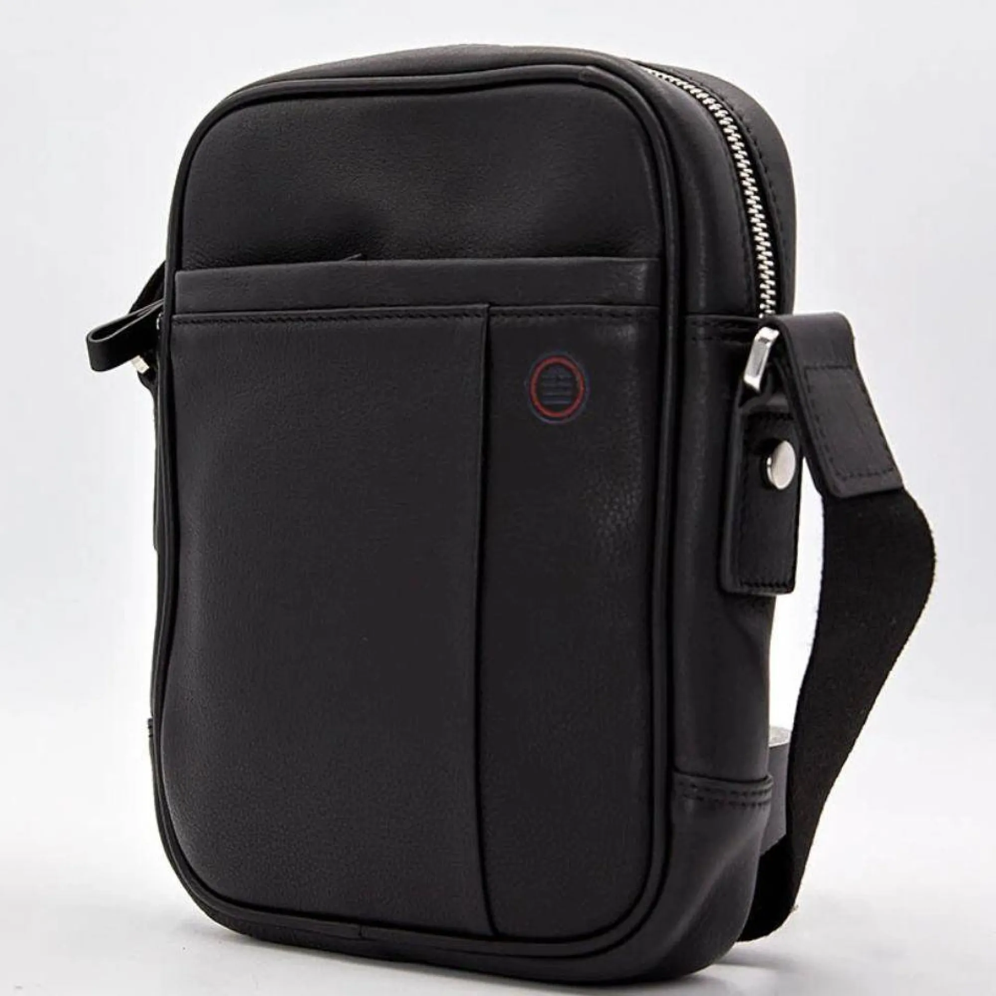 Serge Blanco Sacoches Homme*Sac porte travers en cuir Vancouver Noir