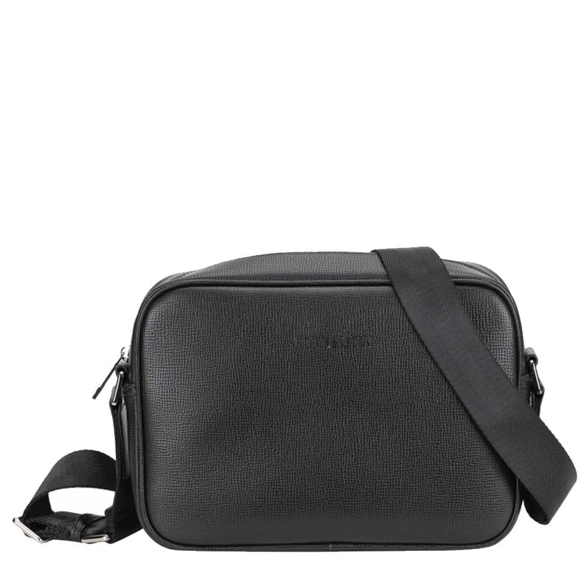 Arthur Aston Sacoches Homme*Sac porte travers horizontal Nelson en cuir Noir