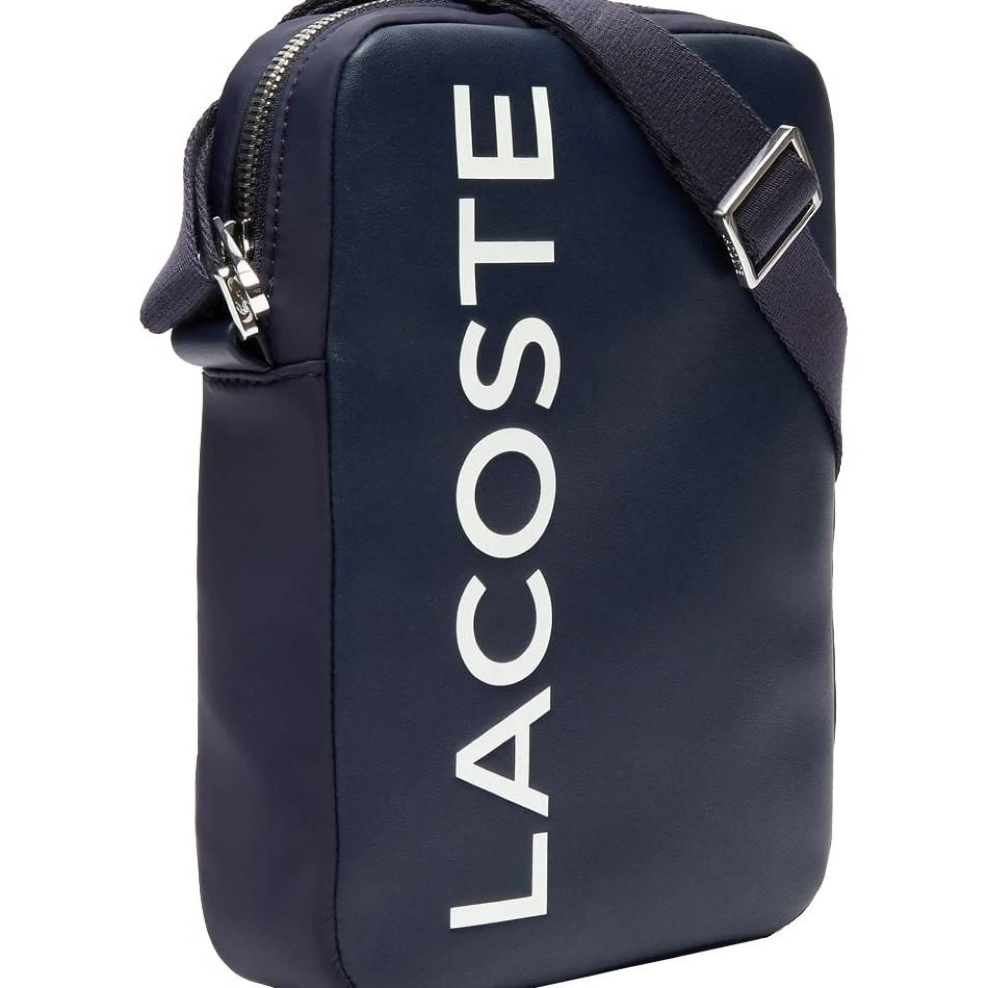 Lacoste Sacoches Homme*Sac porte travers L.12.12 Signature Dark Sapphire / Marshmallow