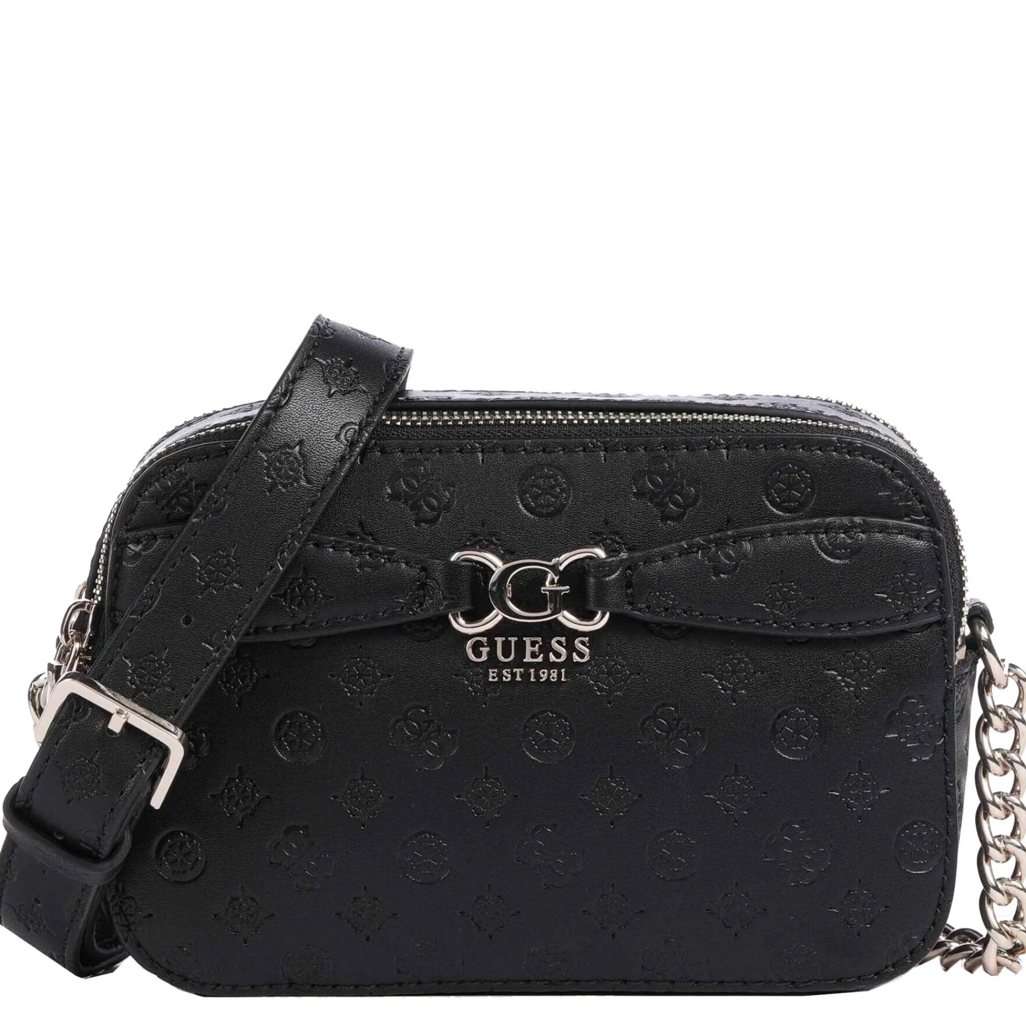 Guess Sacs Bandoulière*Sac porte travers zippe Arlena logo Noir