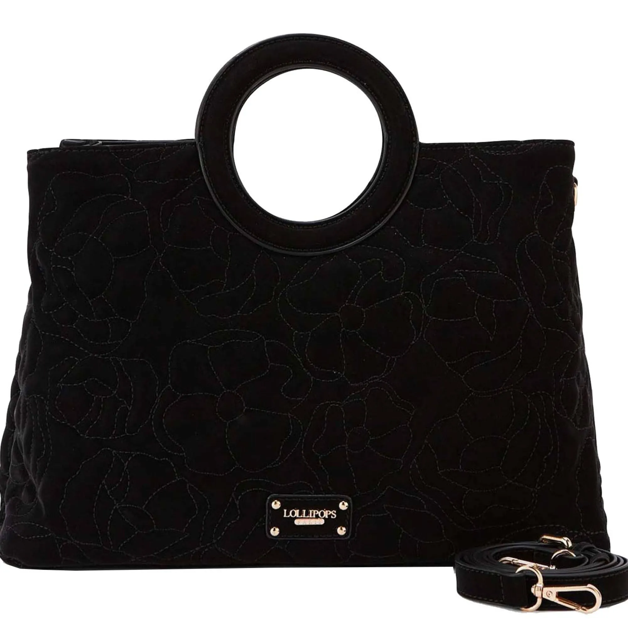 Lollipops Sacs À Main*Sac shopper M bandouliere reglable Opio Noir