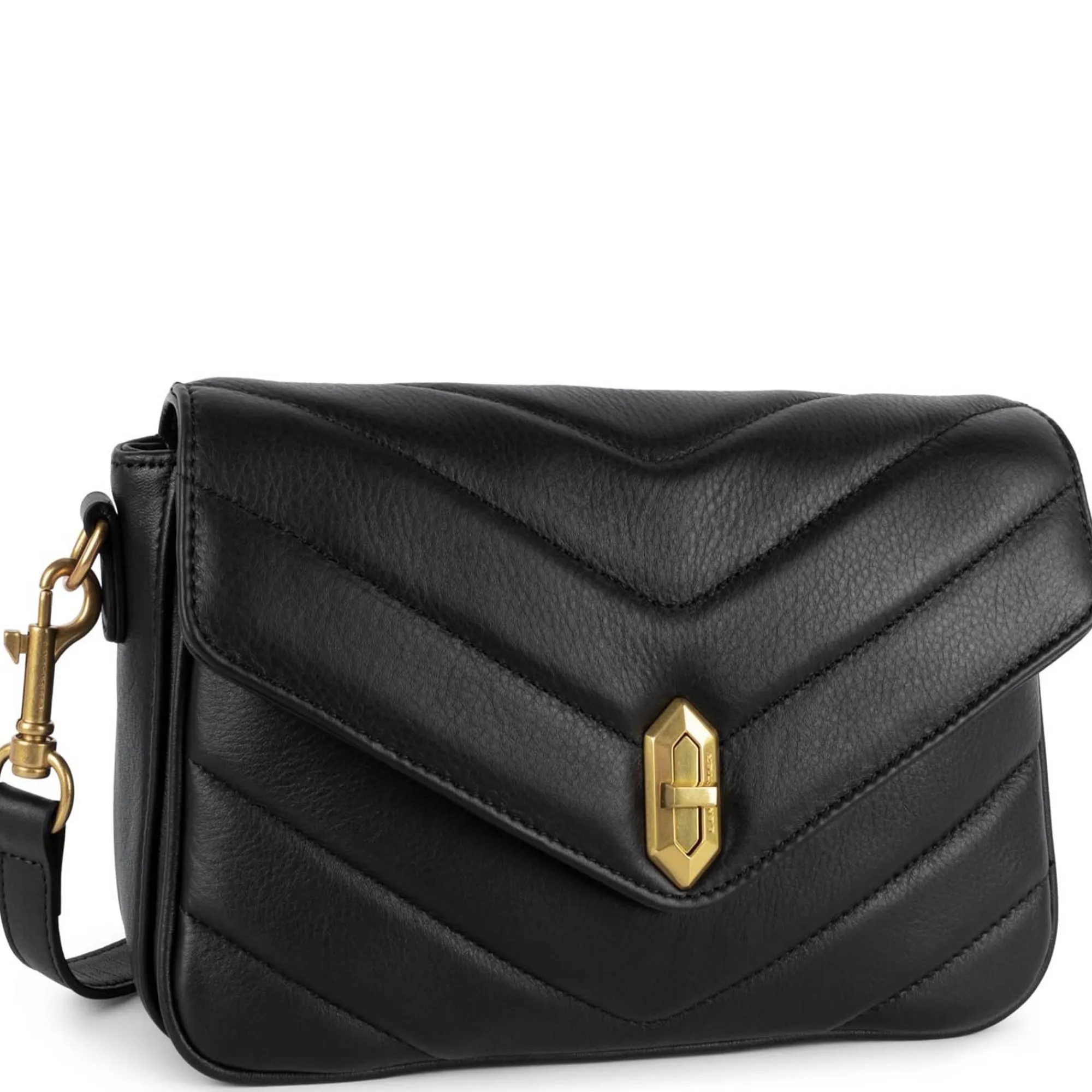 Lancaster Sacs Bandoulière*Sac trotteur a rabat Soft Matelasse Noir