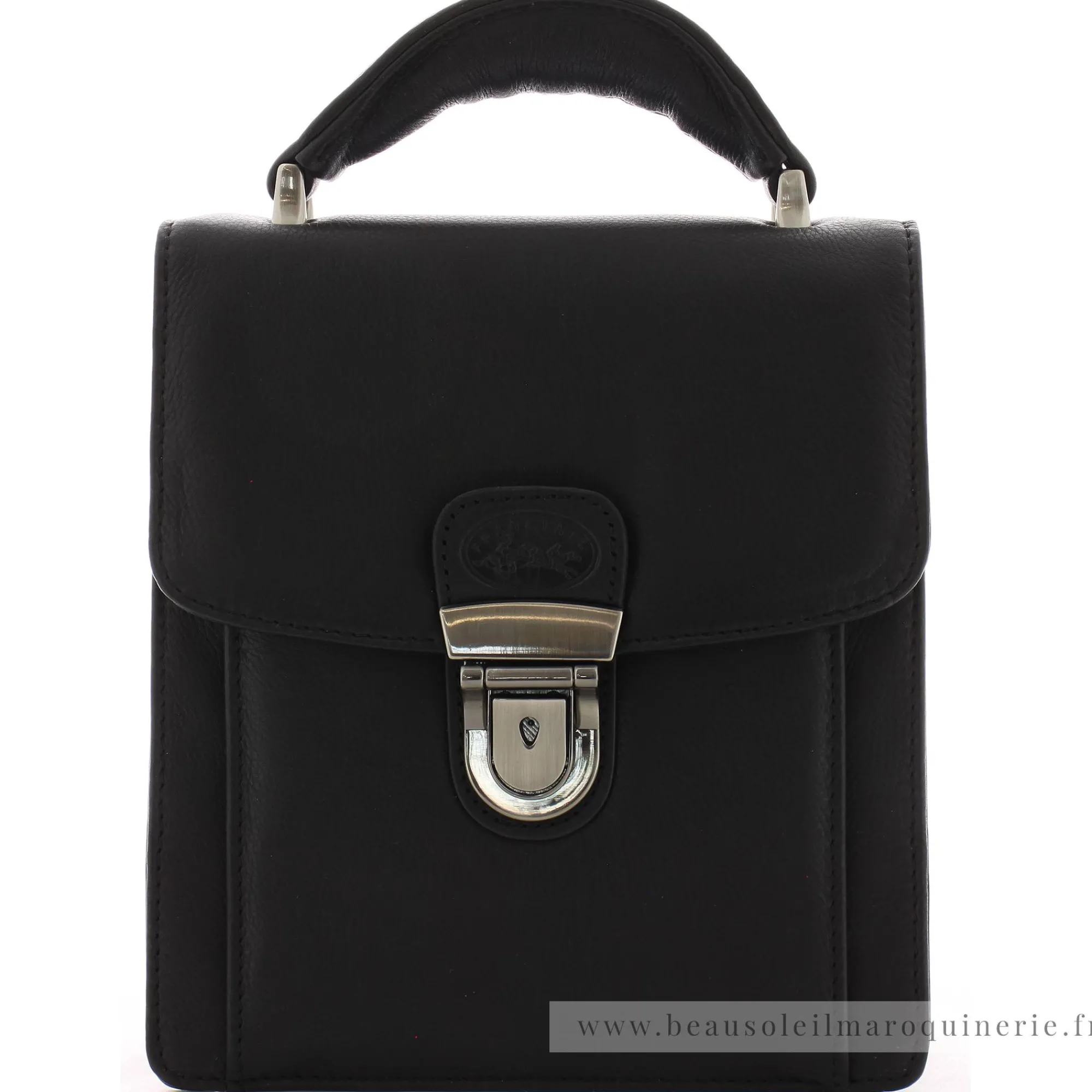 Francinel Sacoches Homme*Sacoche homme cuir a rabat Barcelone Noir