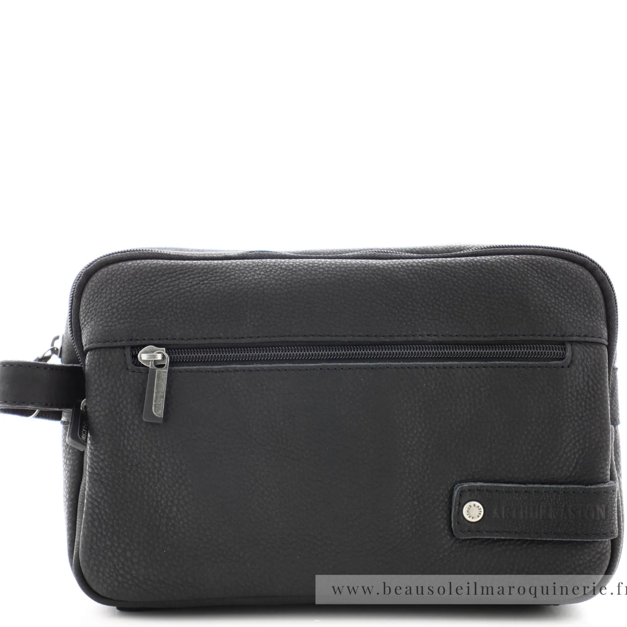 Arthur Aston Trousses De Toilette*Trousse de toilette cuir Oscar Noir