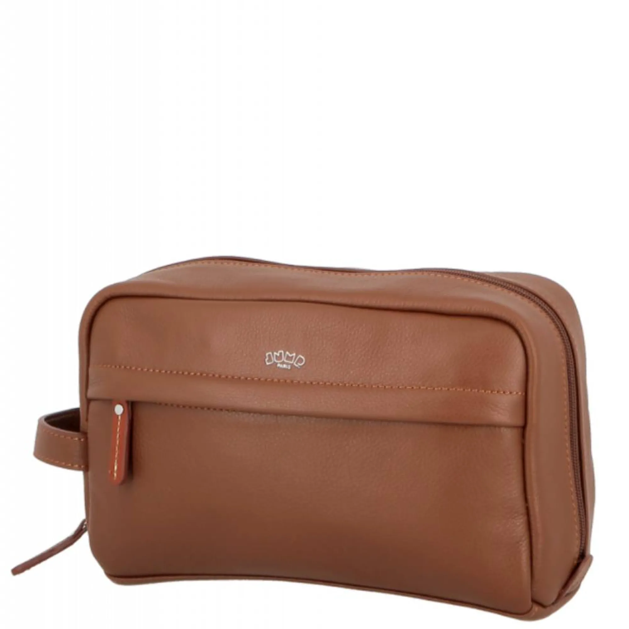 Jump Trousses De Toilette*Trousse de toilette zippee Uppsala Cuir Caramel